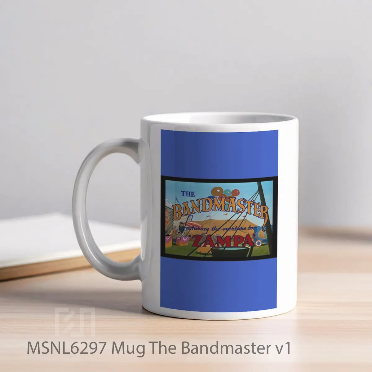 Mug The Bandmaster V1 Gelas Keramik Tema Film MSNL6297 - Tampak Kiri