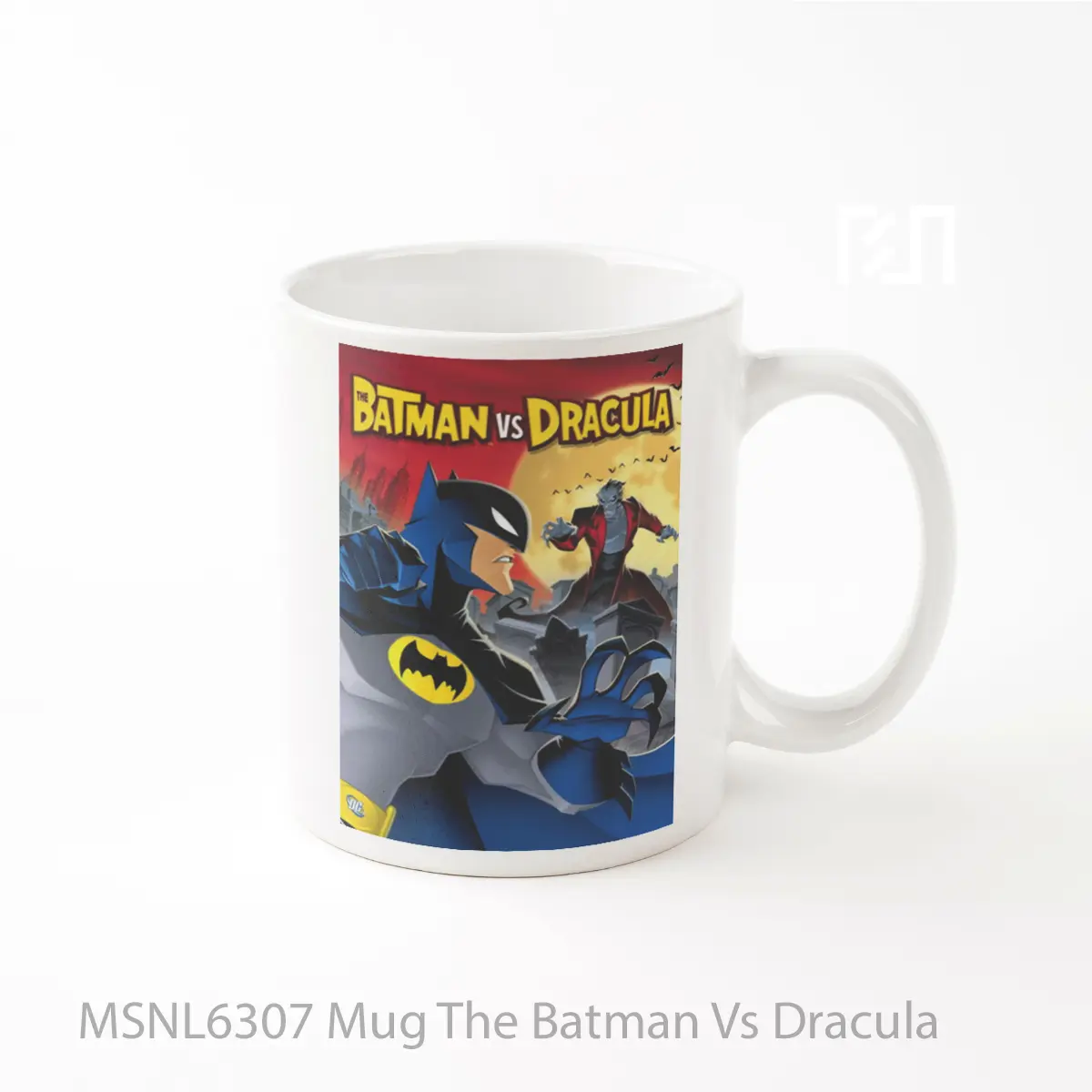 Mug The Batman Vs Dracula Gelas Keramik Tema Film MSNL6307