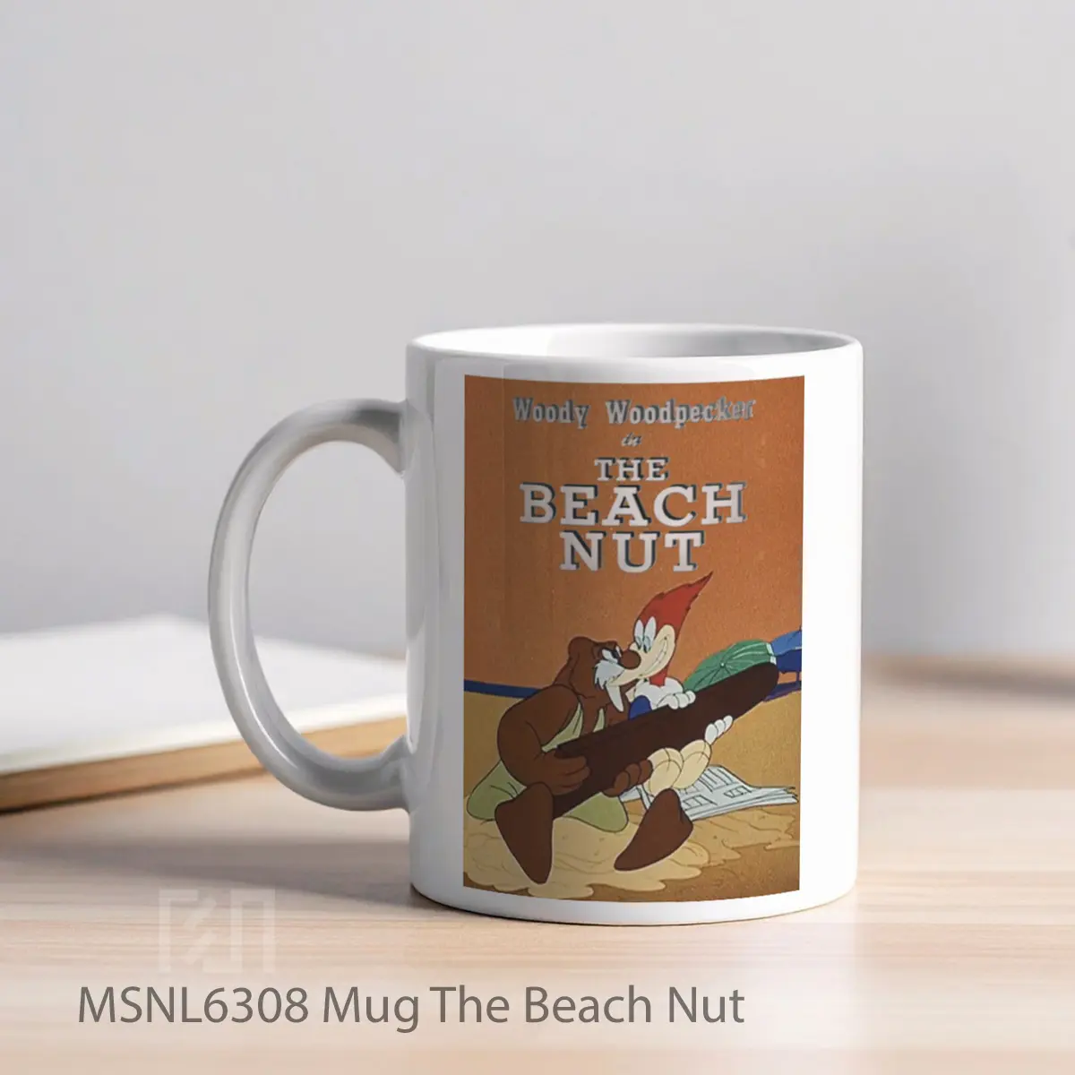 Mug The Beach Nut Gelas Keramik Tema Film MSNL6308 - Tampak Kiri