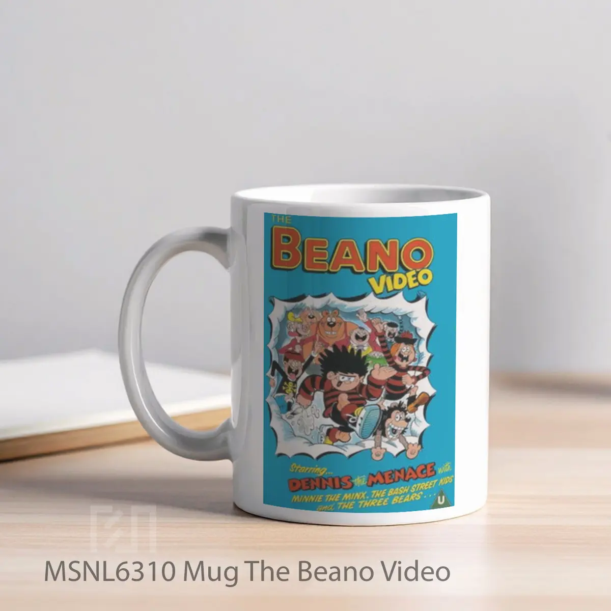 Mug The Beano Video Gelas Keramik Tema Film MSNL6310 - Tampak Kiri