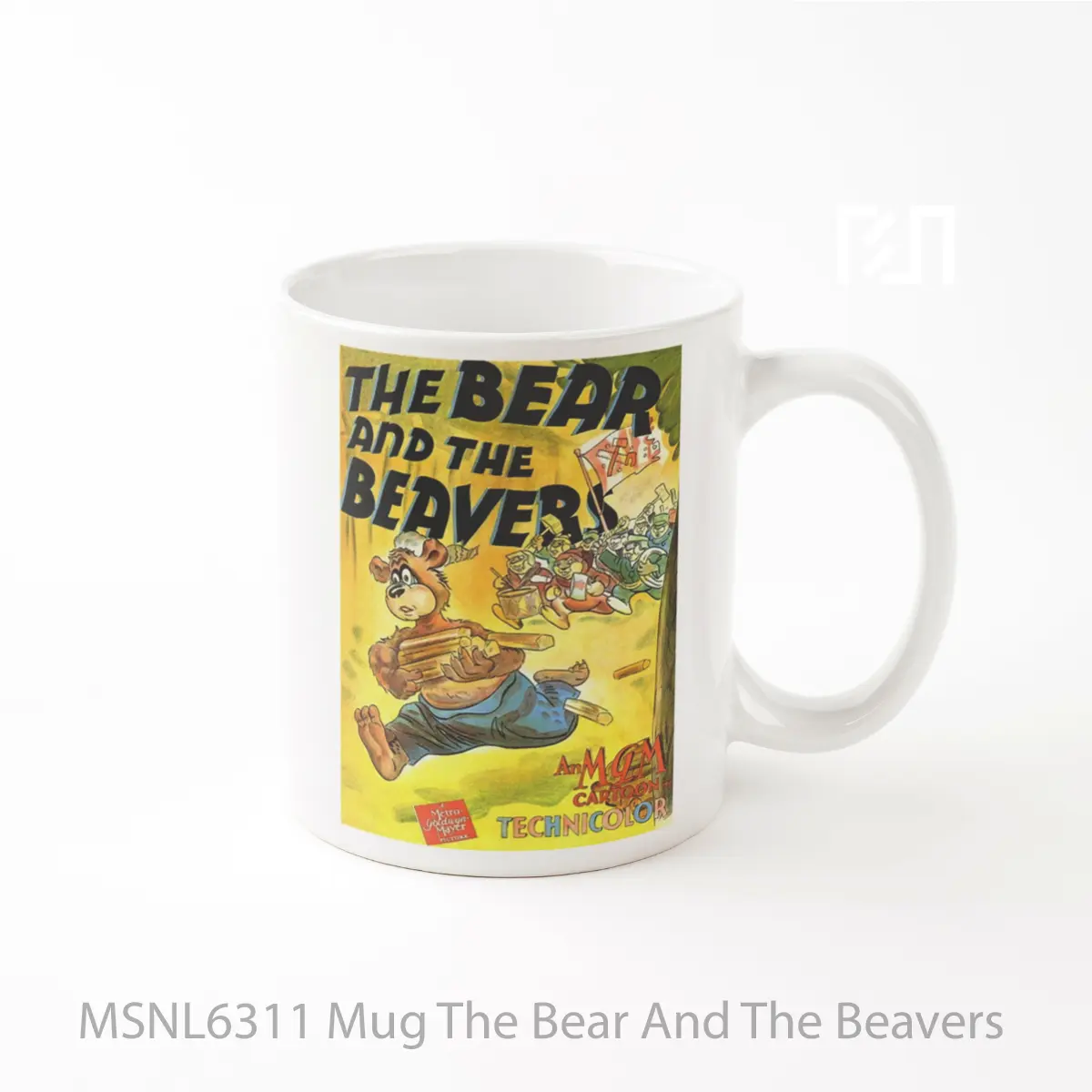 Mug The Bear And The Beavers Gelas Keramik Tema Film MSNL6311