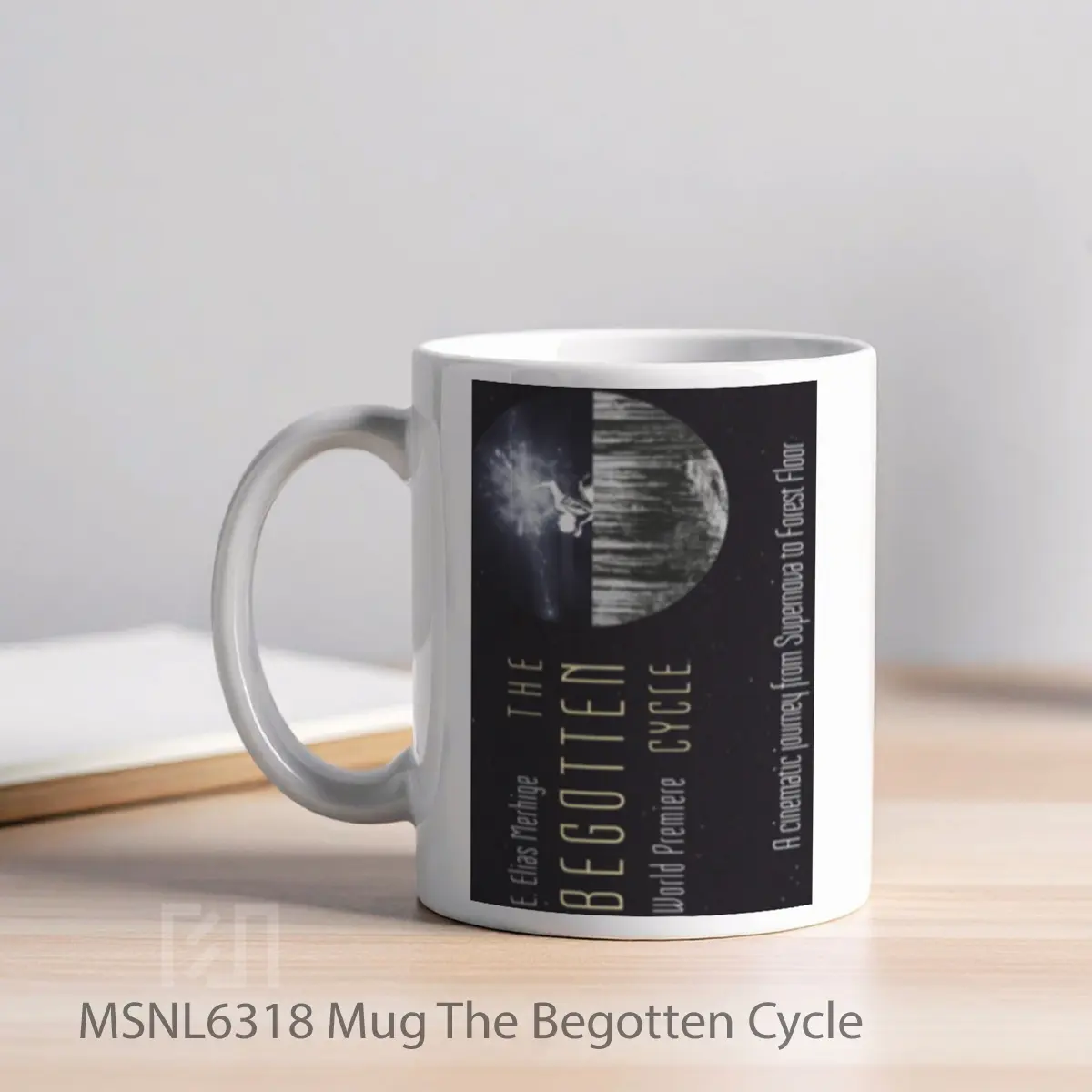Mug The Begotten Cycle Gelas Keramik Tema Film MSNL6318 - Tampak Kiri