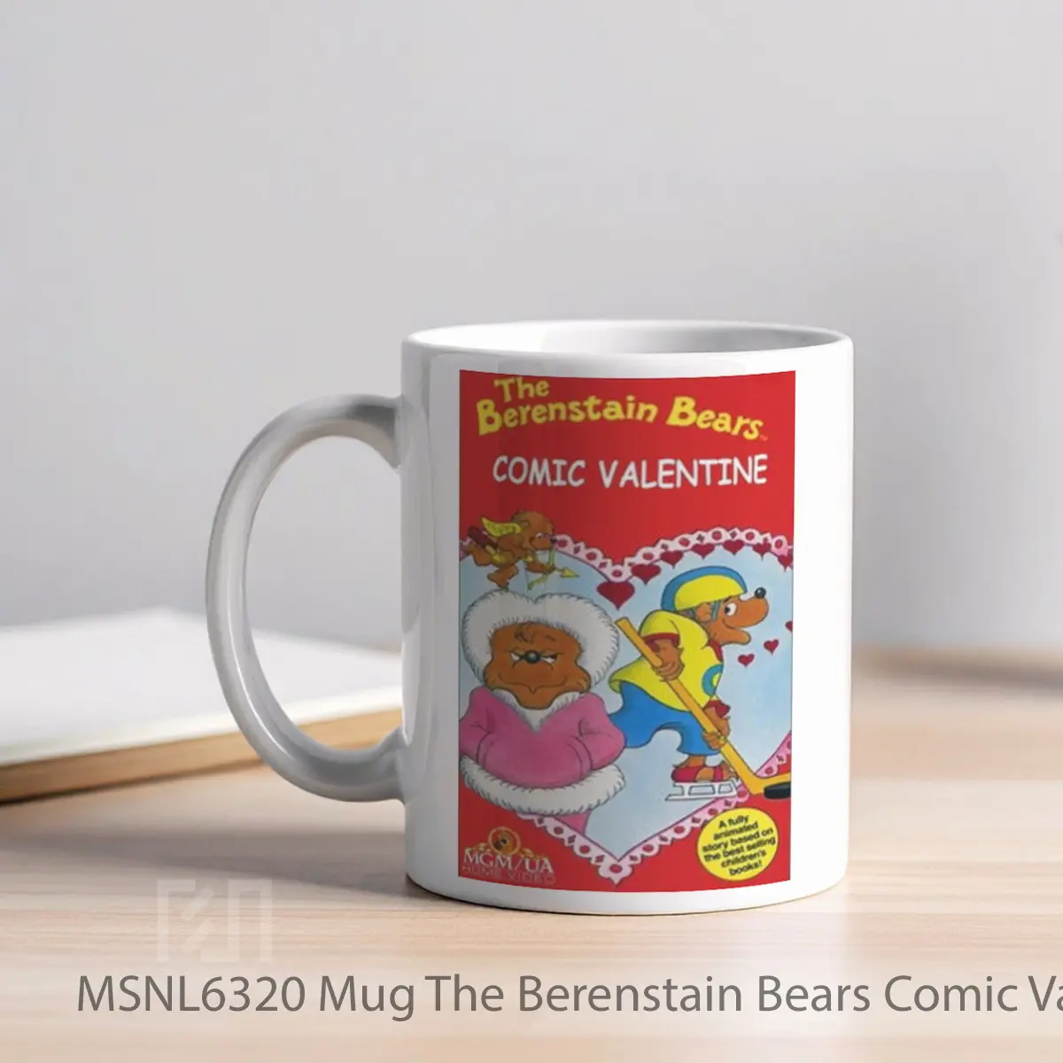 Mug The Berenstain Bears Comic Valentine Gelas Keramik Tema Film MSNL6320 - Tampak Kiri