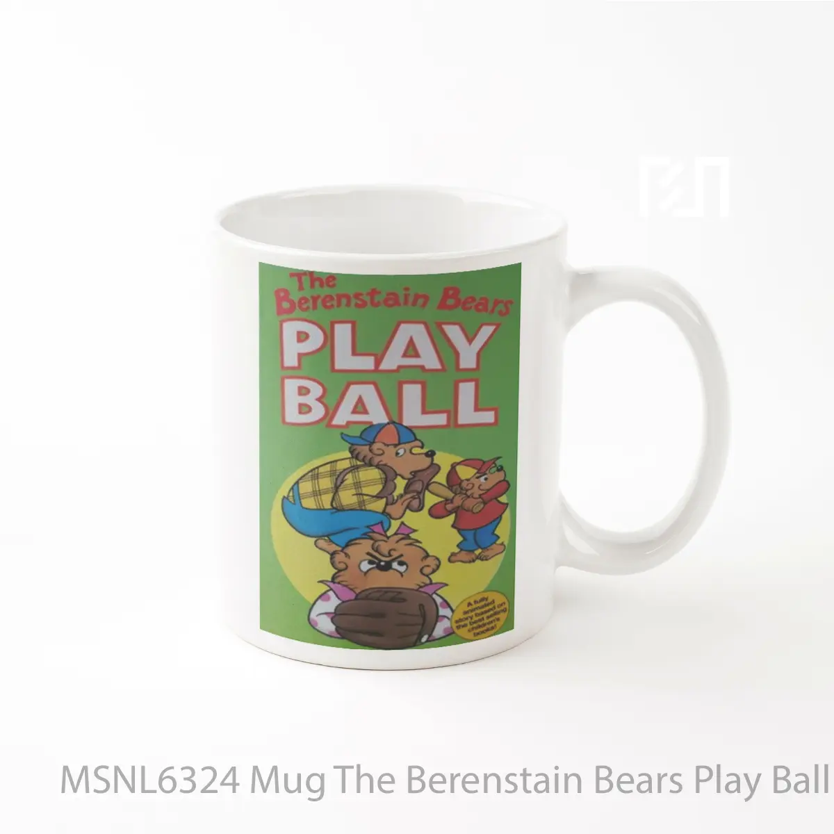 Mug The Berenstain Bears Play Ball Gelas Keramik Tema Film MSNL6324