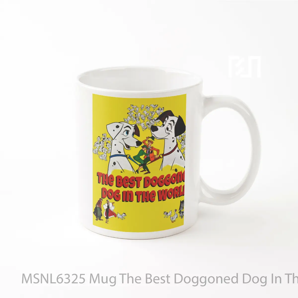 Mug The Best Doggoned Dog In The World Gelas Keramik Tema Film MSNL6325