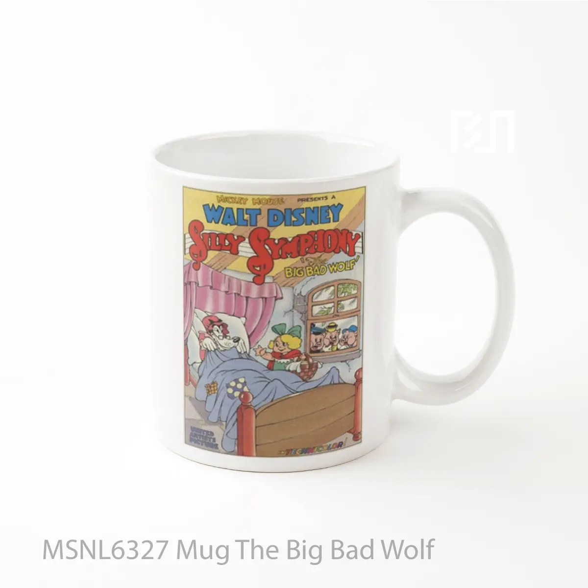 Mug The Big Bad Wolf Gelas Keramik Tema Film MSNL6327
