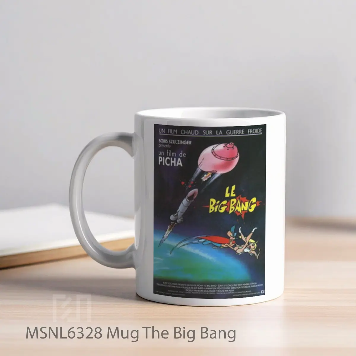 Mug The Big Bang Gelas Keramik Tema Film MSNL6328 - Tampak Kiri