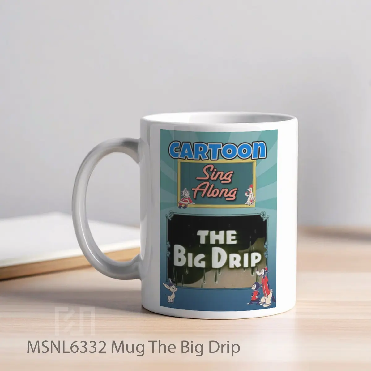 Mug The Big Drip Gelas Keramik Tema Film MSNL6332 - Tampak Kiri