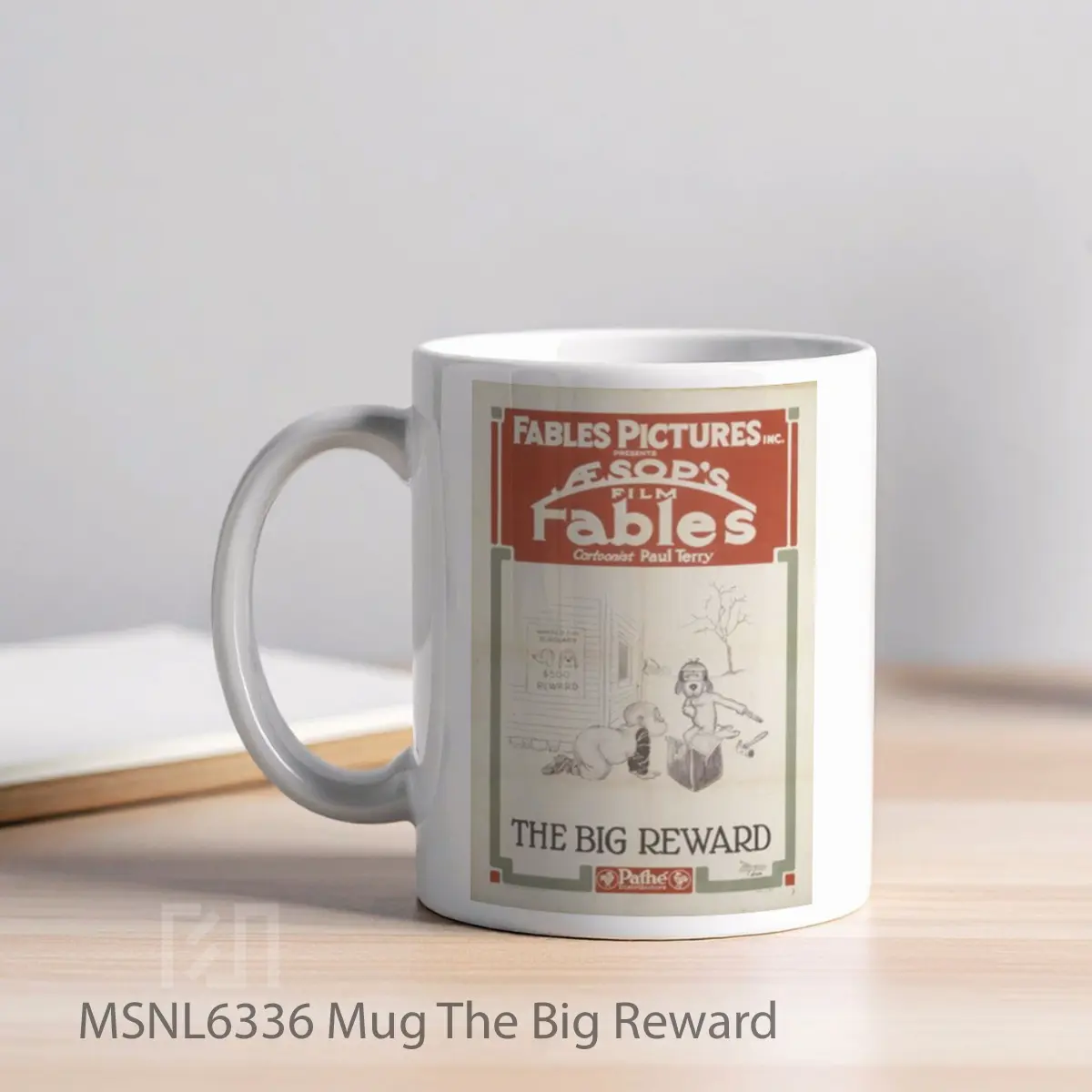 Mug The Big Reward Gelas Keramik Tema Film MSNL6336 - Tampak Kiri