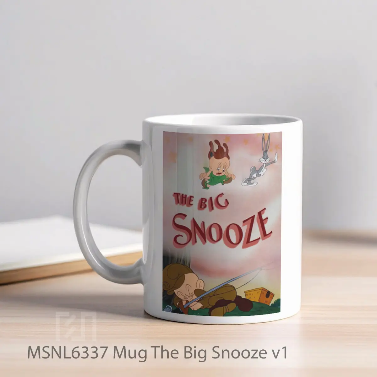 Mug The Big Snooze V1 Gelas Keramik Tema Film MSNL6337 - Tampak Kiri