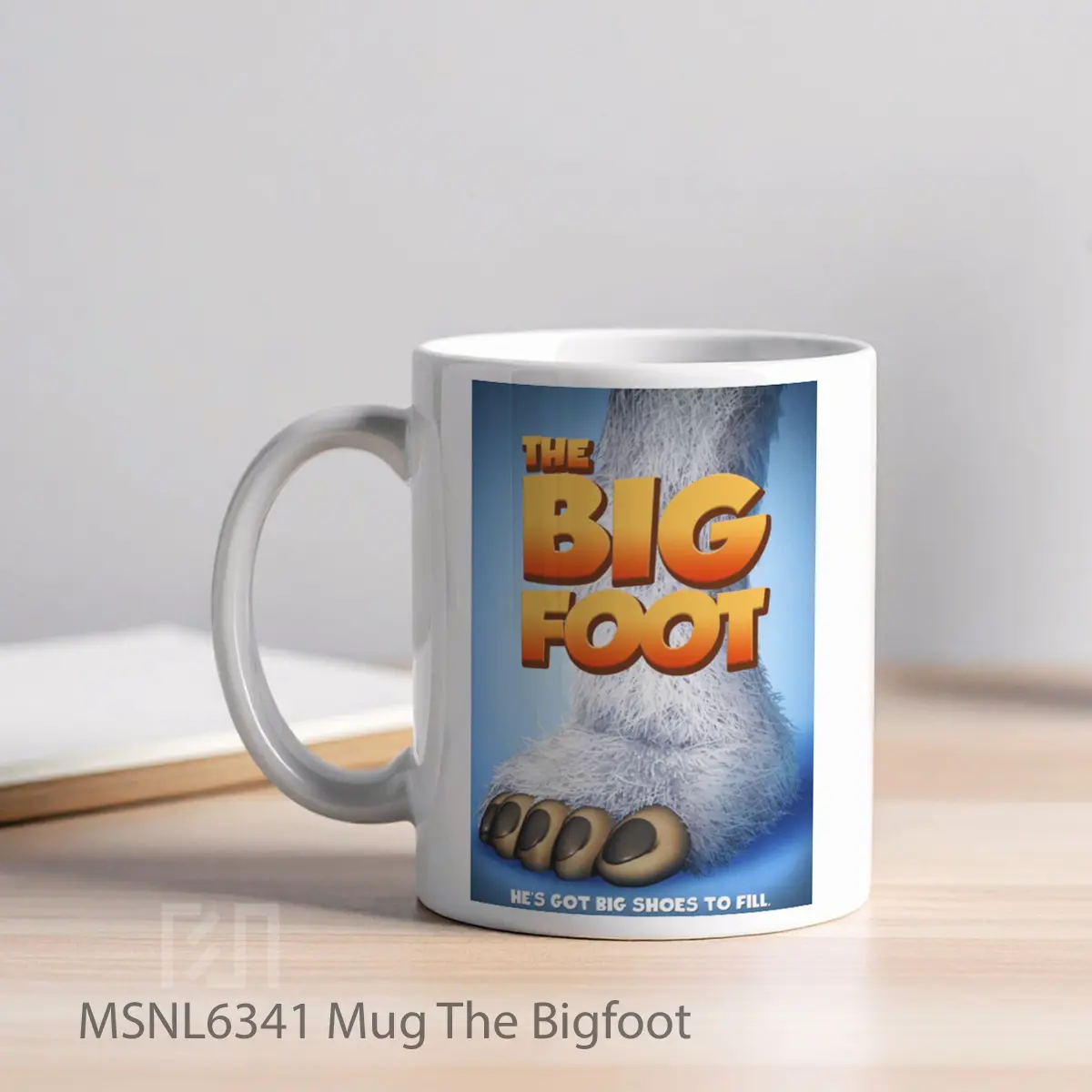 Mug The Bigfoot Gelas Keramik Tema Film MSNL6341 - Tampak Kiri