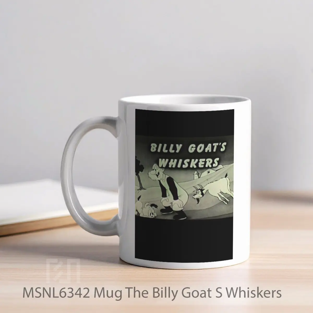 Mug The Billy Goat S Whiskers Gelas Keramik Tema Film MSNL6342 - Tampak Kiri