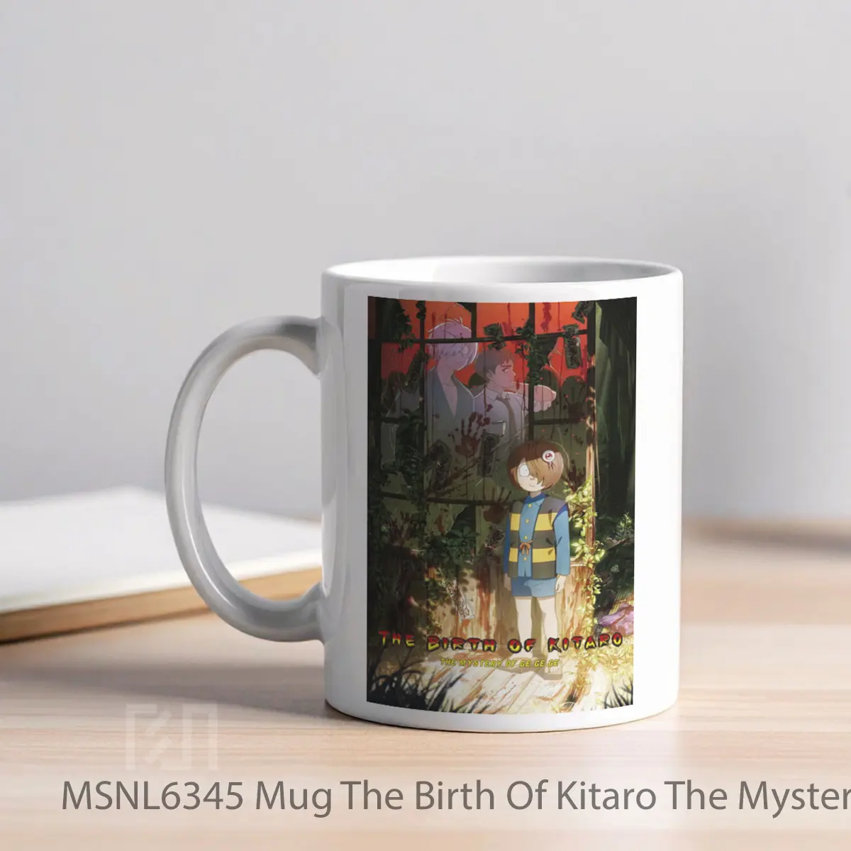 Mug The Birth Of Kitaro The Mystery Of Gegege Gelas Keramik Tema Film MSNL6345 - Tampak Kiri