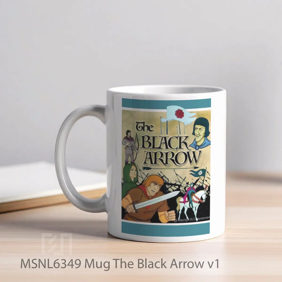 Mug The Black Arrow V1 Gelas Keramik Tema Film MSNL6349 - Tampak Kiri