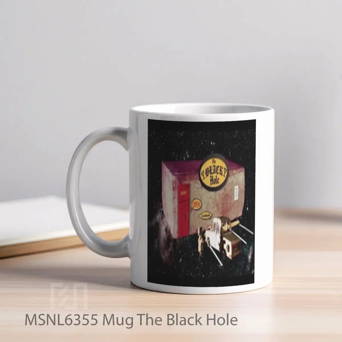 Mug The Black Hole Gelas Keramik Tema Film MSNL6355 - Tampak Kiri