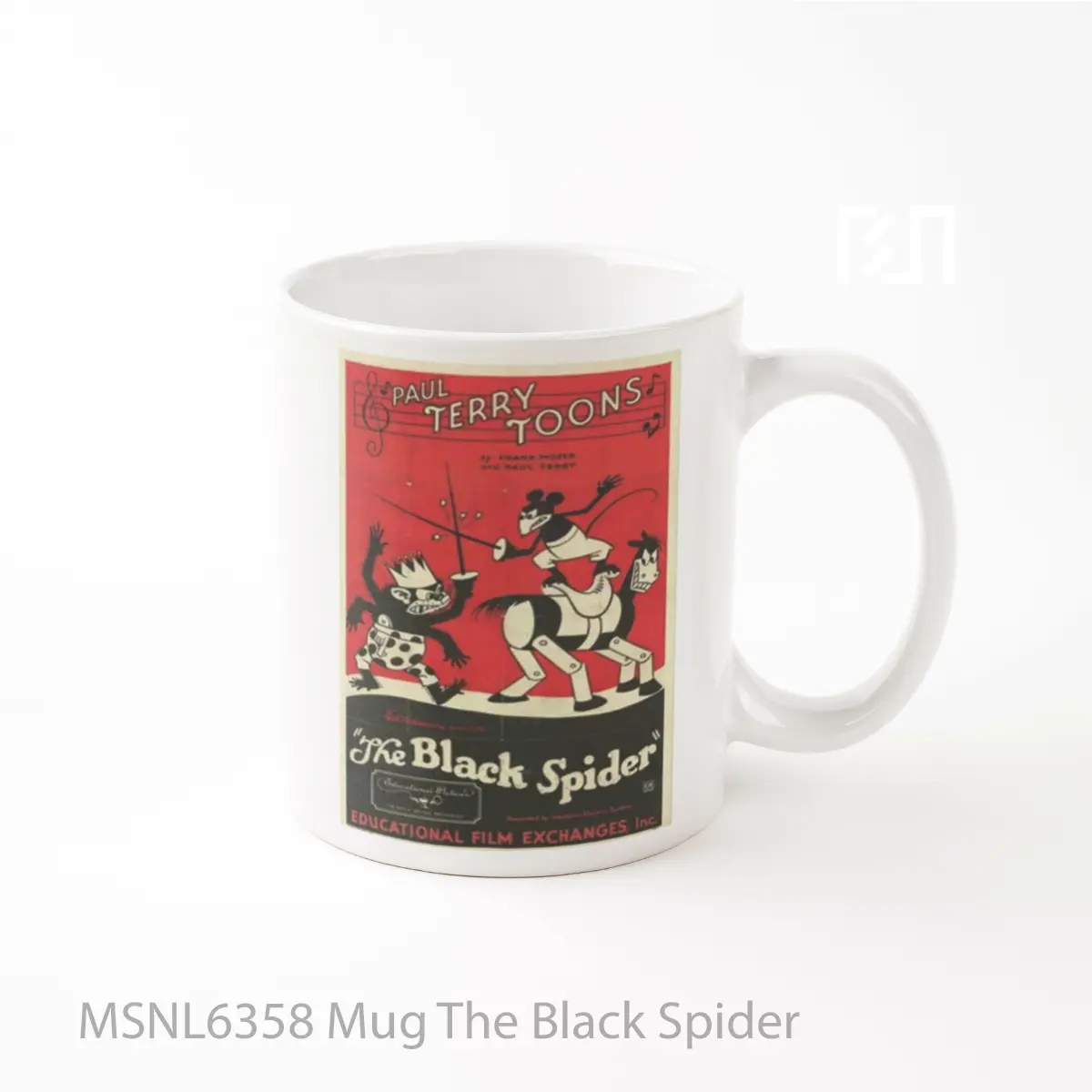 Mug The Black Spider Gelas Keramik Tema Film MSNL6358