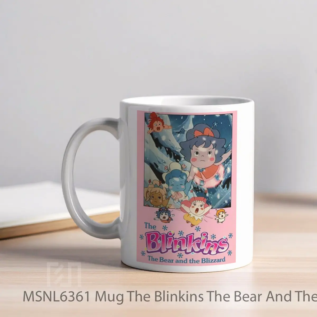 Mug The Blinkins The Bear And The Blizzard Gelas Keramik Tema Film MSNL6361 - Tampak Kiri