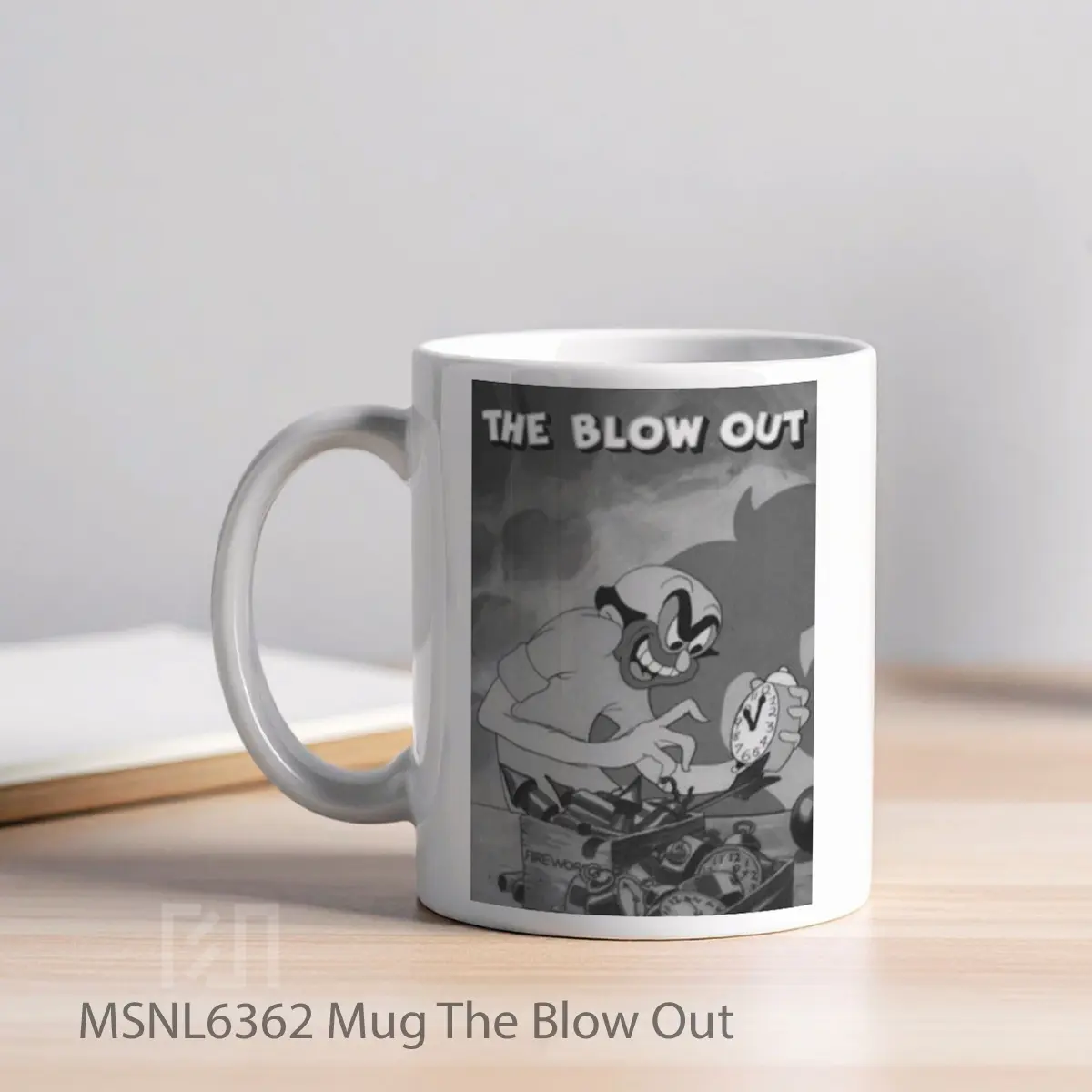 Mug The Blow Out Gelas Keramik Tema Film MSNL6362 - Tampak Kiri