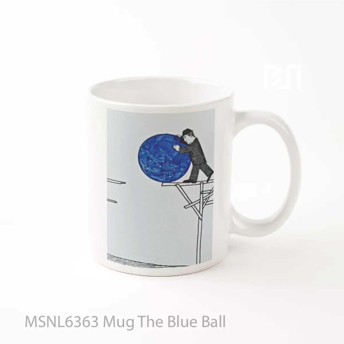 Mug The Blue Ball Gelas Keramik Tema Film MSNL6363
