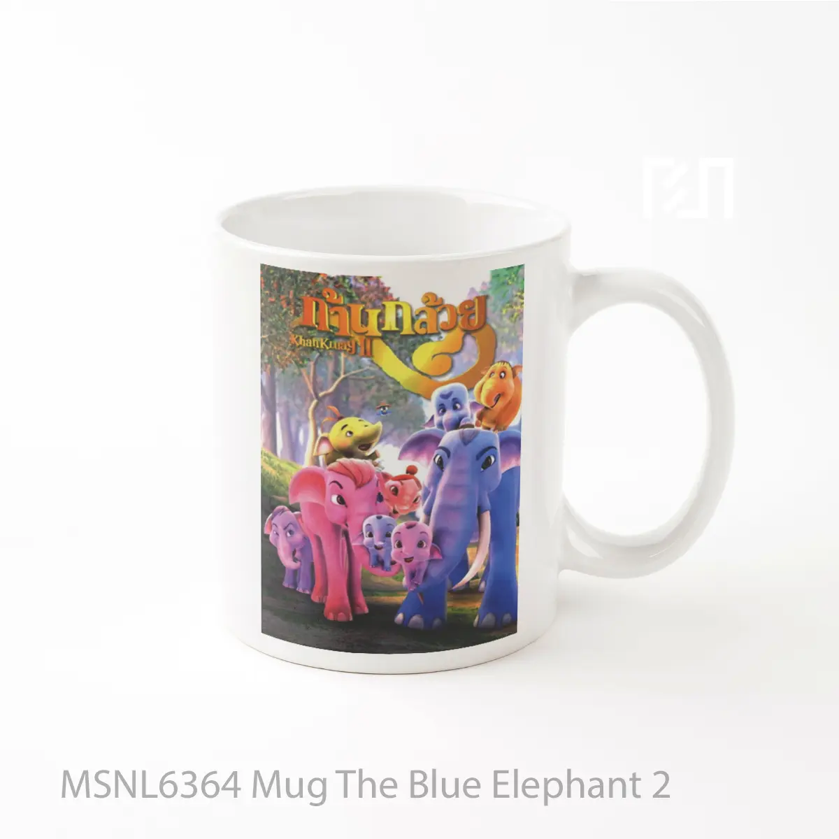 Mug The Blue Elephant 2 Gelas Keramik Tema Film MSNL6364