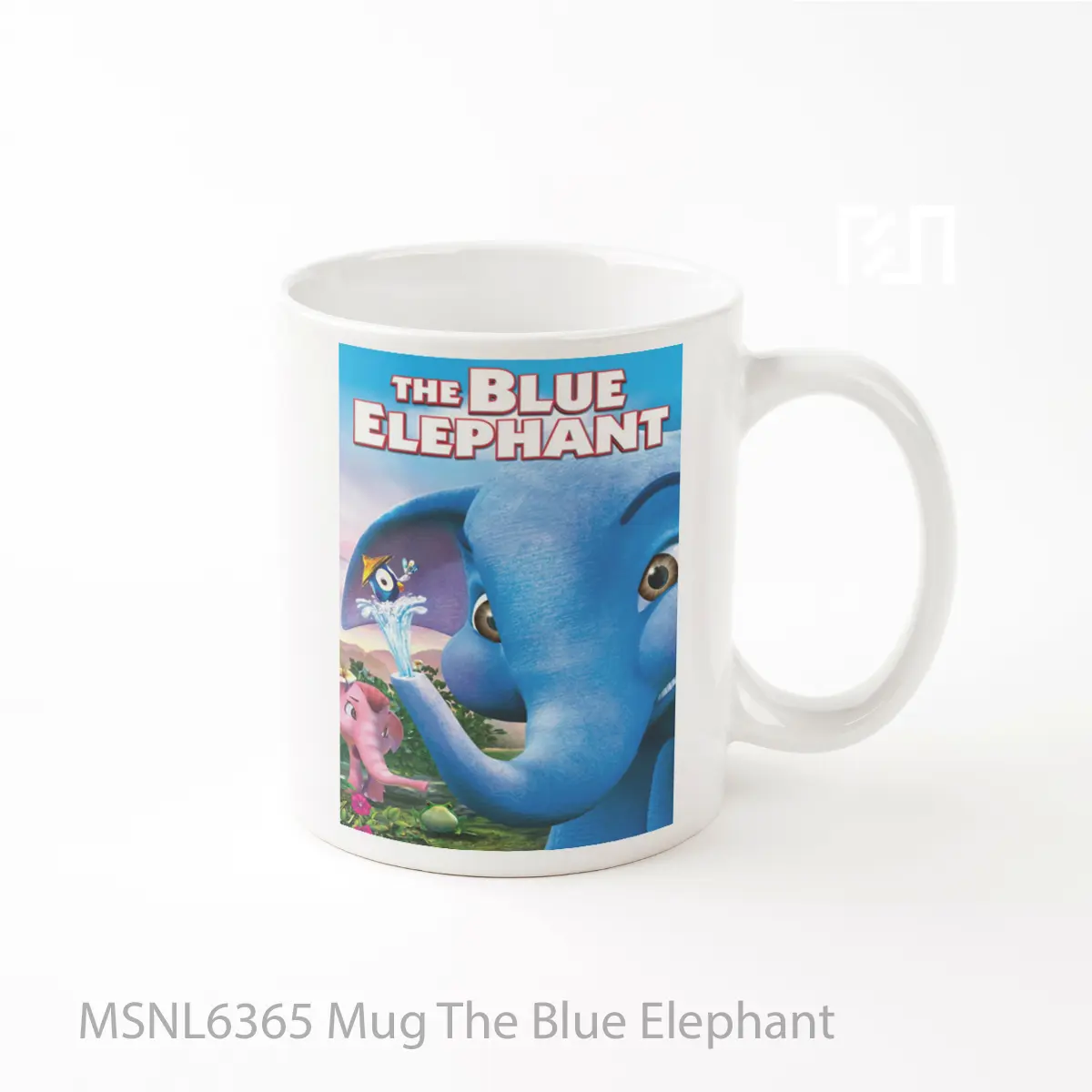 Mug The Blue Elephant Gelas Keramik Tema Film MSNL6365