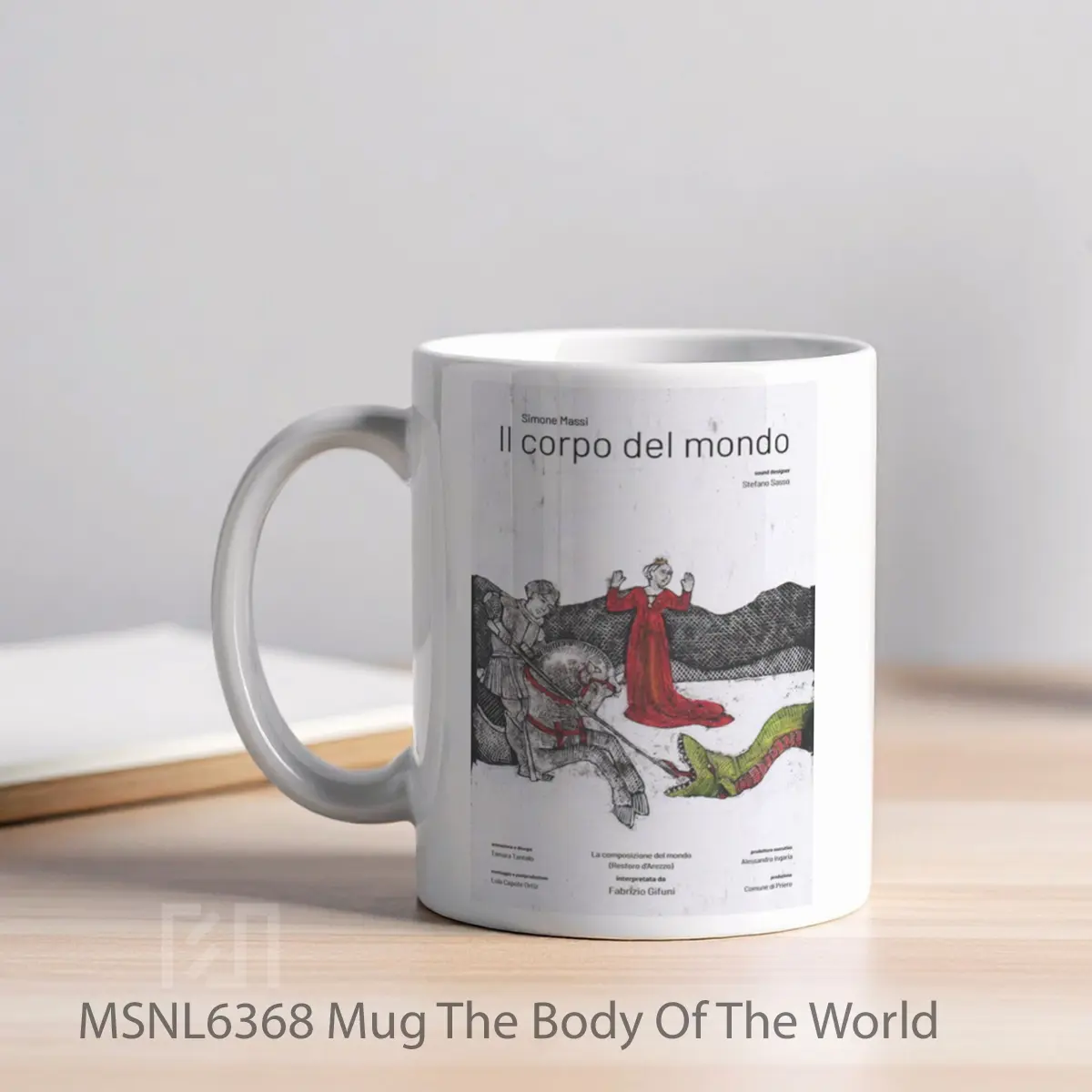 Mug The Body Of The World Gelas Keramik Tema Film MSNL6368 - Tampak Kiri