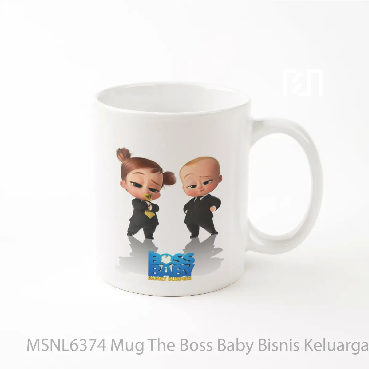 Mug The Boss Baby Bisnis Keluarga Gelas Keramik Tema Film MSNL6374