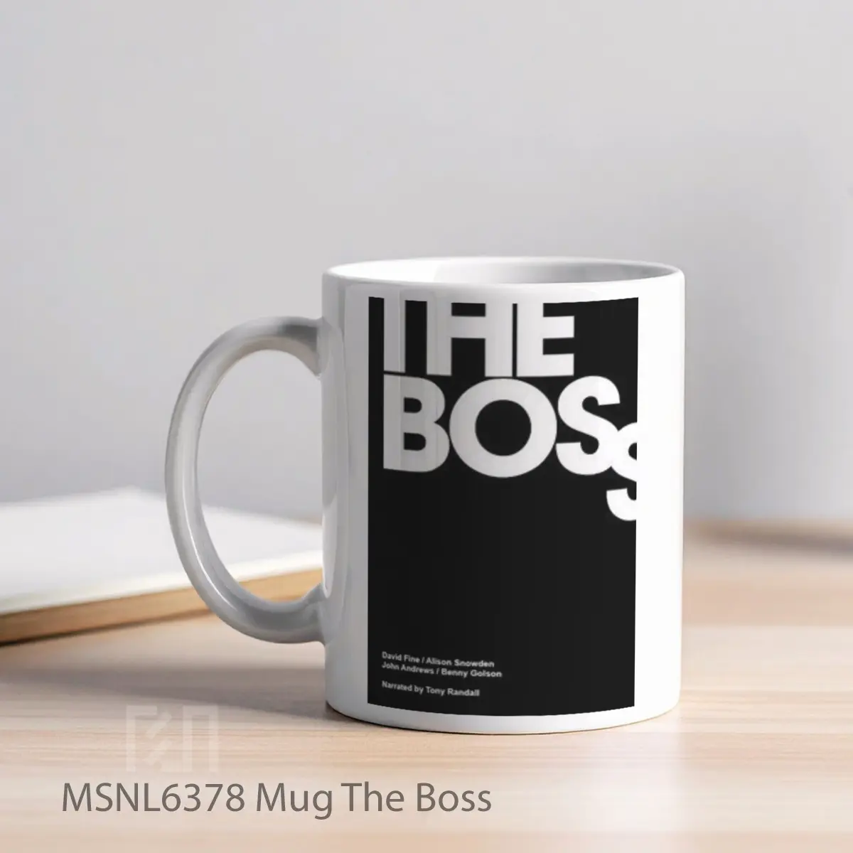 Mug The Boss Gelas Keramik Tema Film MSNL6378 - Tampak Kiri