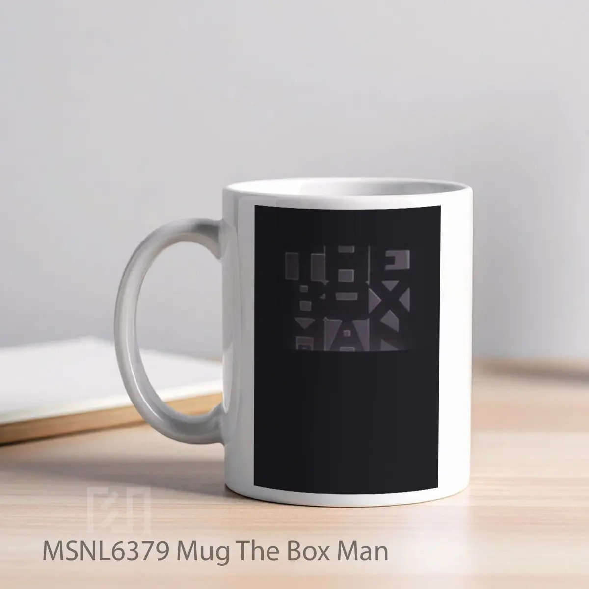 Mug The Box Man Gelas Keramik Tema Film MSNL6379 - Tampak Kiri