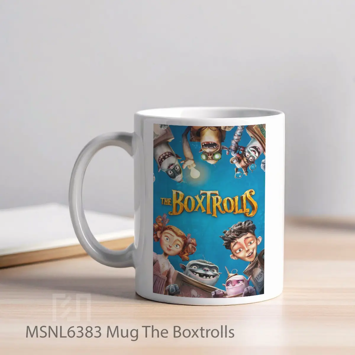 Mug The Boxtrolls Gelas Keramik Tema Film MSNL6383 - Tampak Kiri