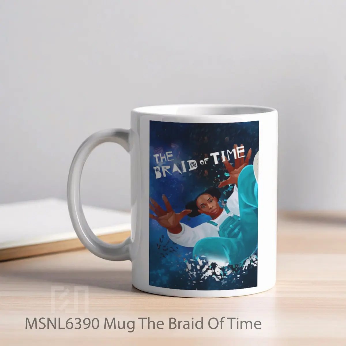 Mug The Braid Of Time Gelas Keramik Tema Film MSNL6390 - Tampak Kiri