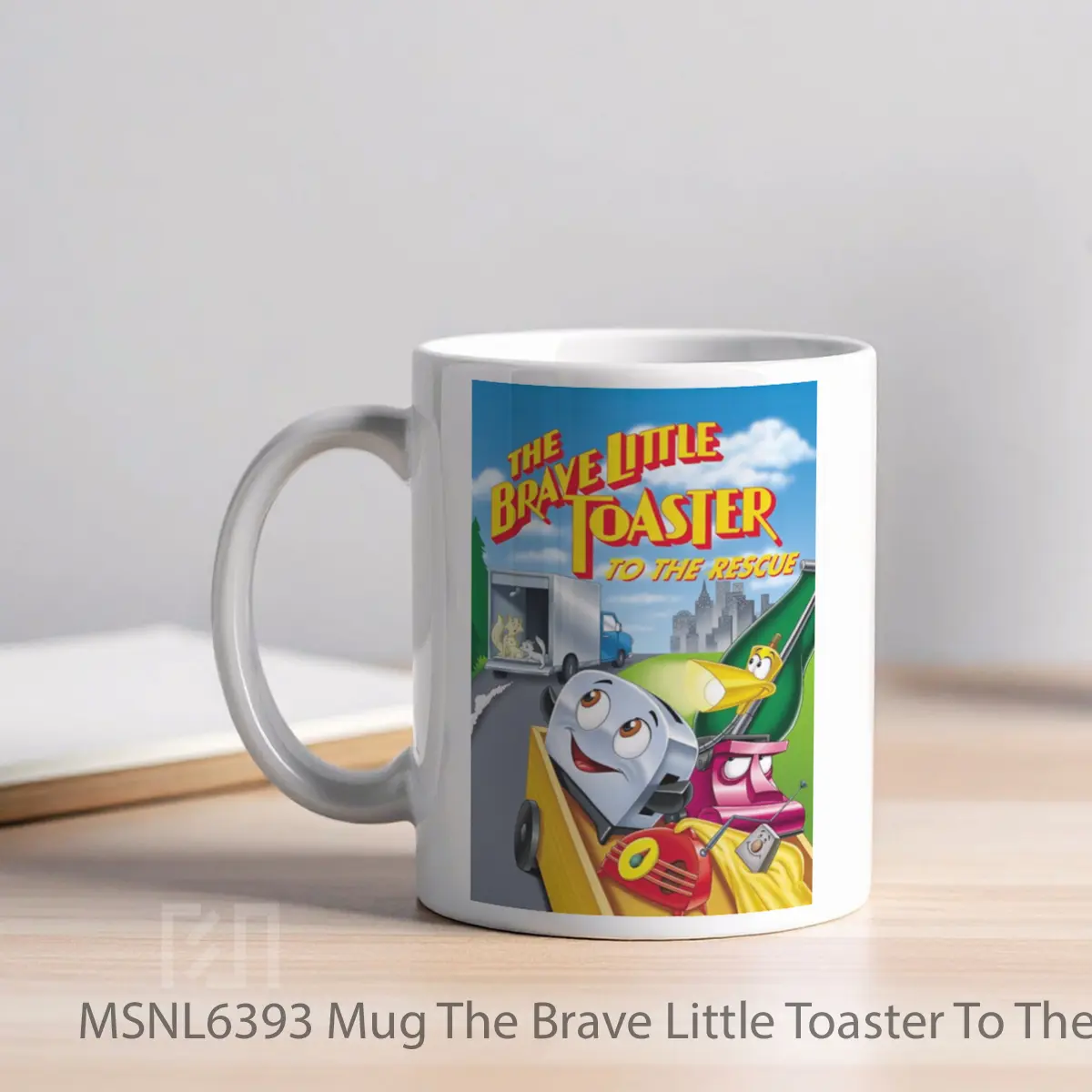 Mug The Brave Little Toaster To The Rescue Gelas Keramik Tema Film MSNL6393 - Tampak Kiri