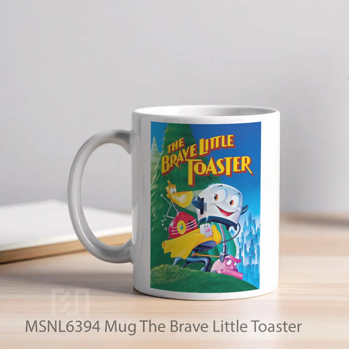 Mug The Brave Little Toaster Gelas Keramik Tema Film MSNL6394 - Tampak Kiri