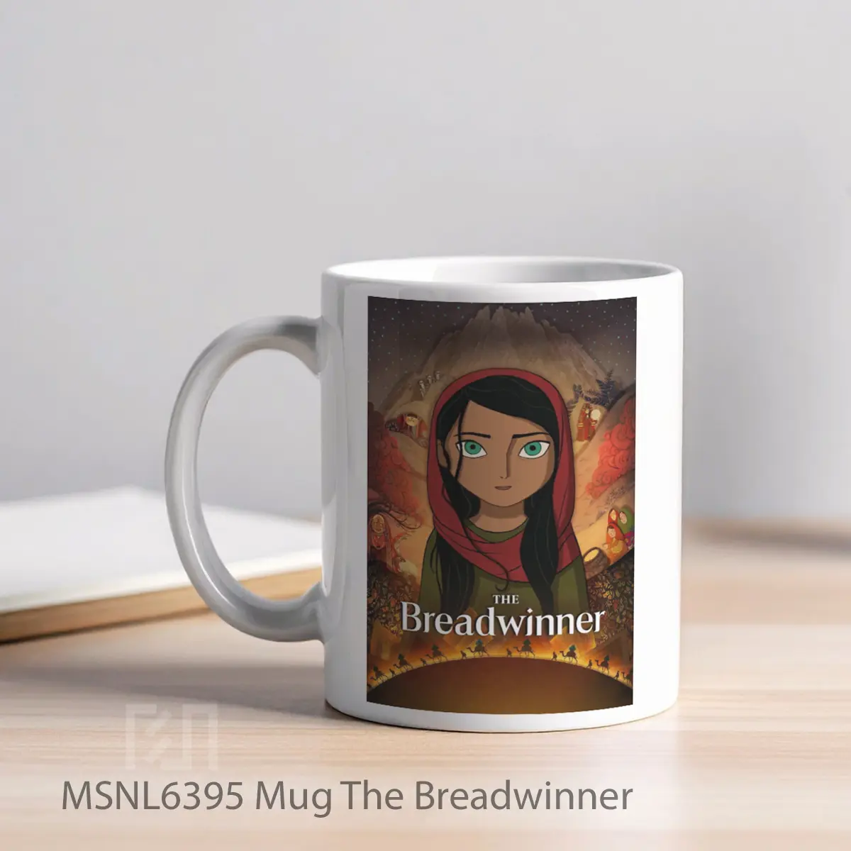 Mug The Breadwinner Gelas Keramik Tema Film MSNL6395 - Tampak Kiri