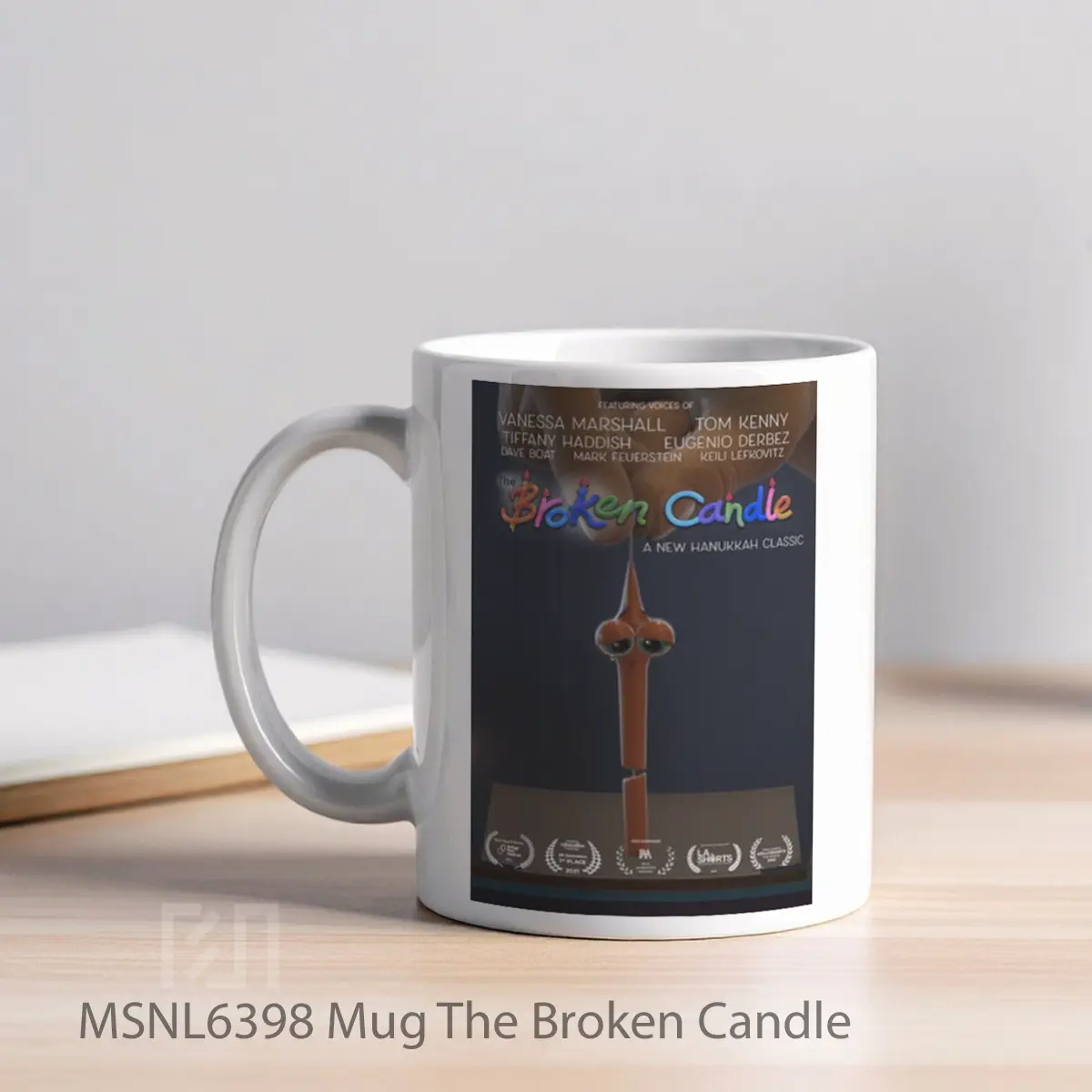 Mug The Broken Candle Gelas Keramik Tema Film MSNL6398 - Tampak Kiri