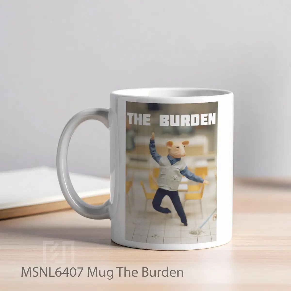Mug The Burden Gelas Keramik Tema Film MSNL6407 - Tampak Kiri