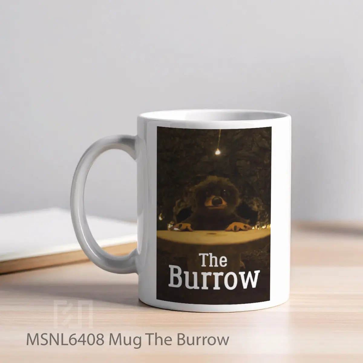 Mug The Burrow Gelas Keramik Tema Film MSNL6408 - Tampak Kiri