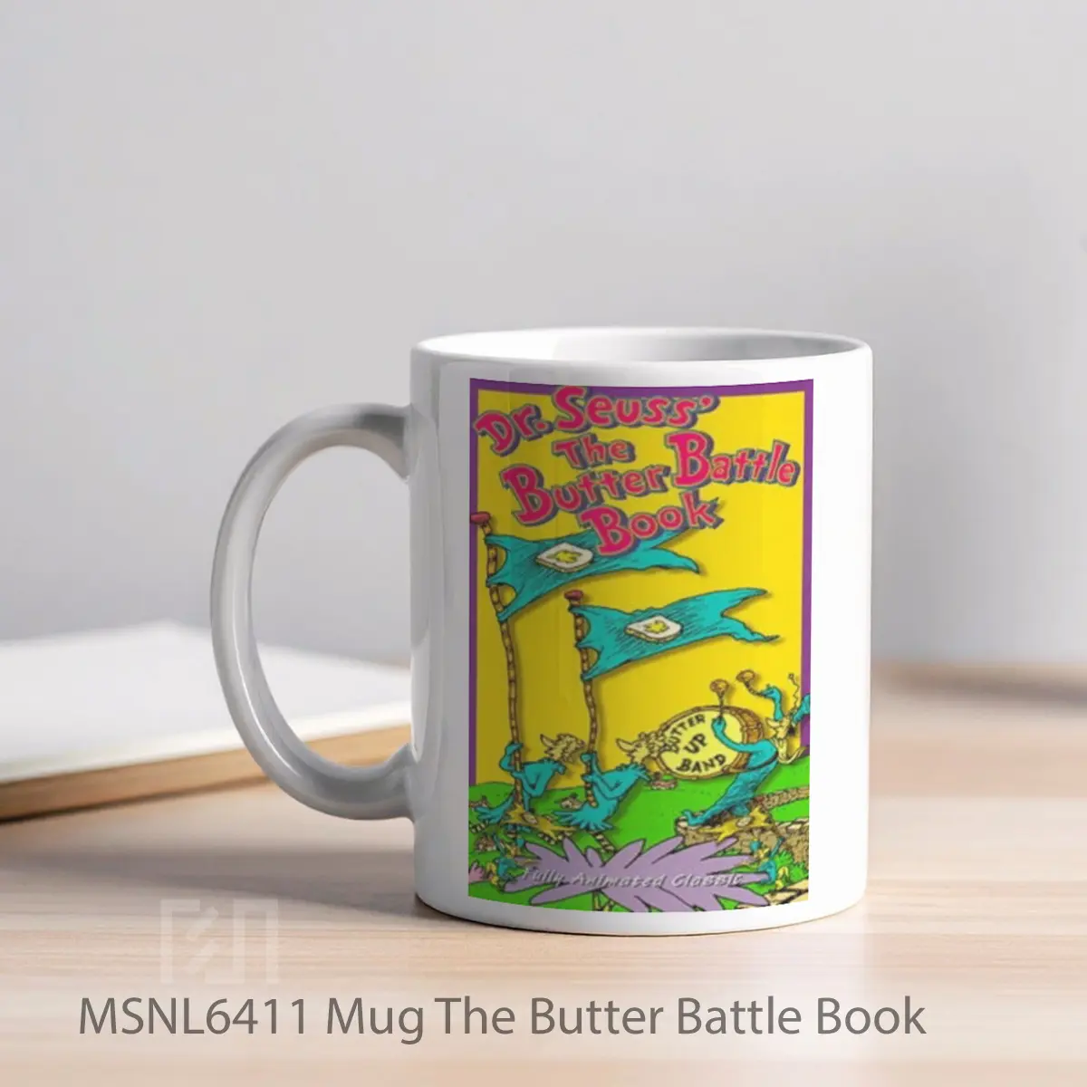 Mug The Butter Battle Book Gelas Keramik Tema Film MSNL6411 - Tampak Kiri