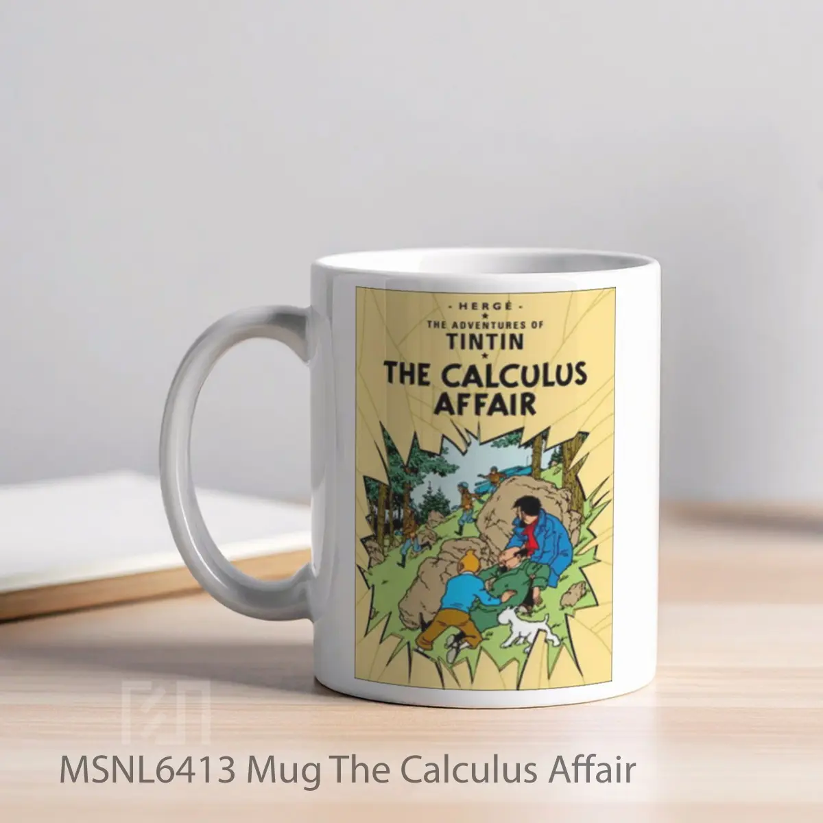 Mug The Calculus Affair Gelas Keramik Tema Film MSNL6413 - Tampak Kiri
