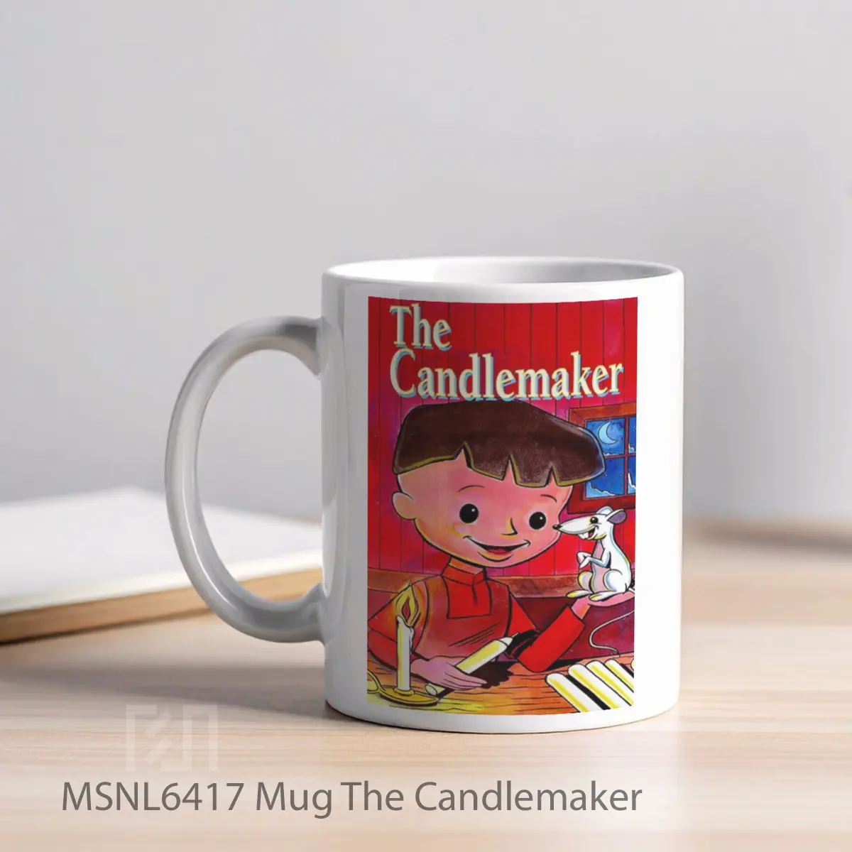 Mug The Candlemaker Gelas Keramik Tema Film MSNL6417 - Tampak Kiri
