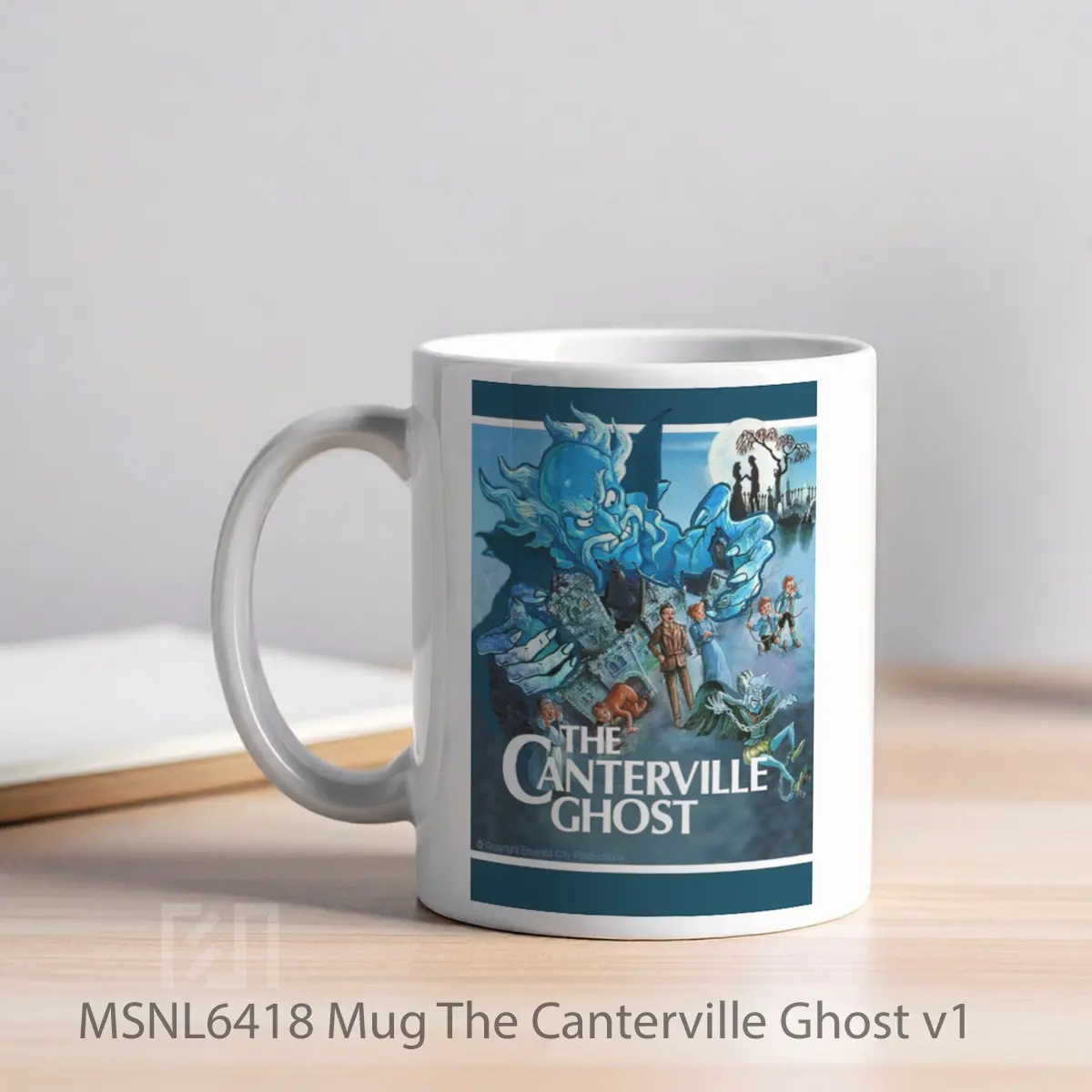 Mug The Canterville Ghost V1 Gelas Keramik Tema Film MSNL6418 - Tampak Kiri
