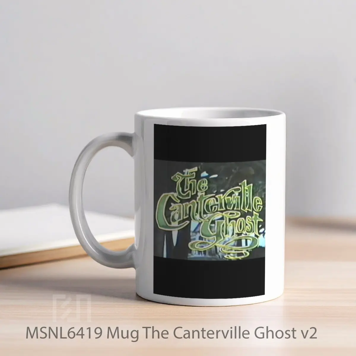 Mug The Canterville Ghost V2 Gelas Keramik Tema Film MSNL6419 - Tampak Kiri