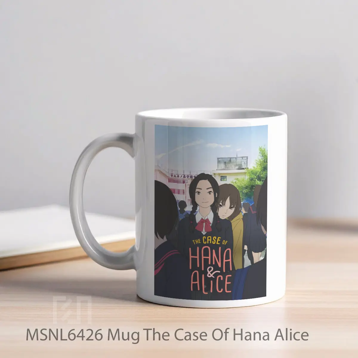 Mug The Case Of Hana Alice Gelas Keramik Tema Film MSNL6426 - Tampak Kiri