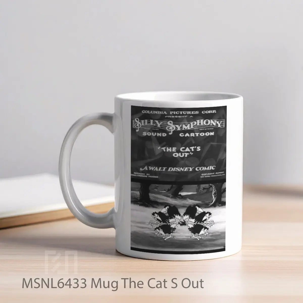 Mug The Cat S Out Gelas Keramik Tema Film MSNL6433 - Tampak Kiri