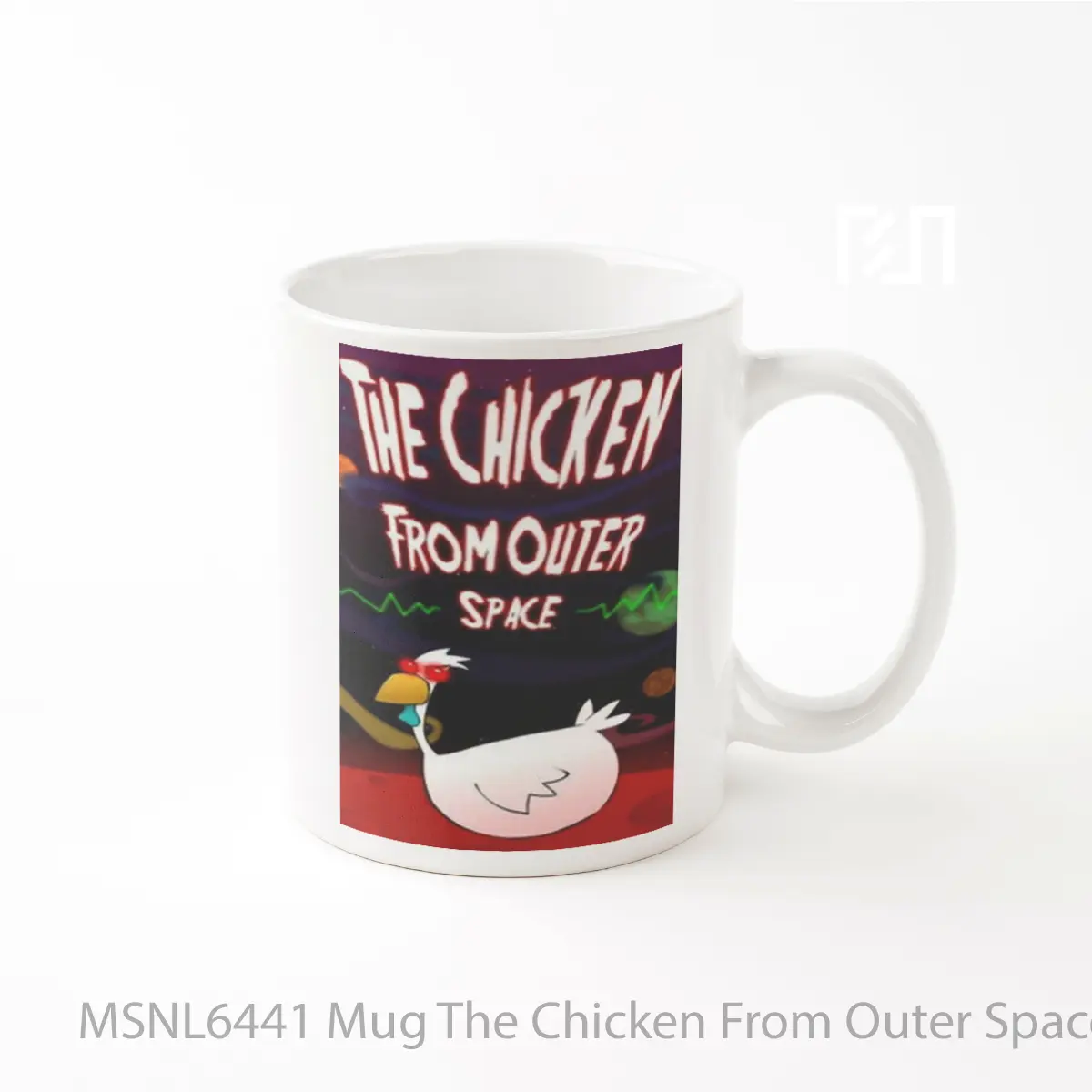 Mug The Chicken From Outer Space Gelas Keramik Tema Film MSNL6441