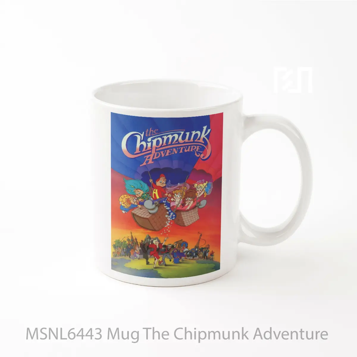 Mug The Chipmunk Adventure Gelas Keramik Tema Film MSNL6443