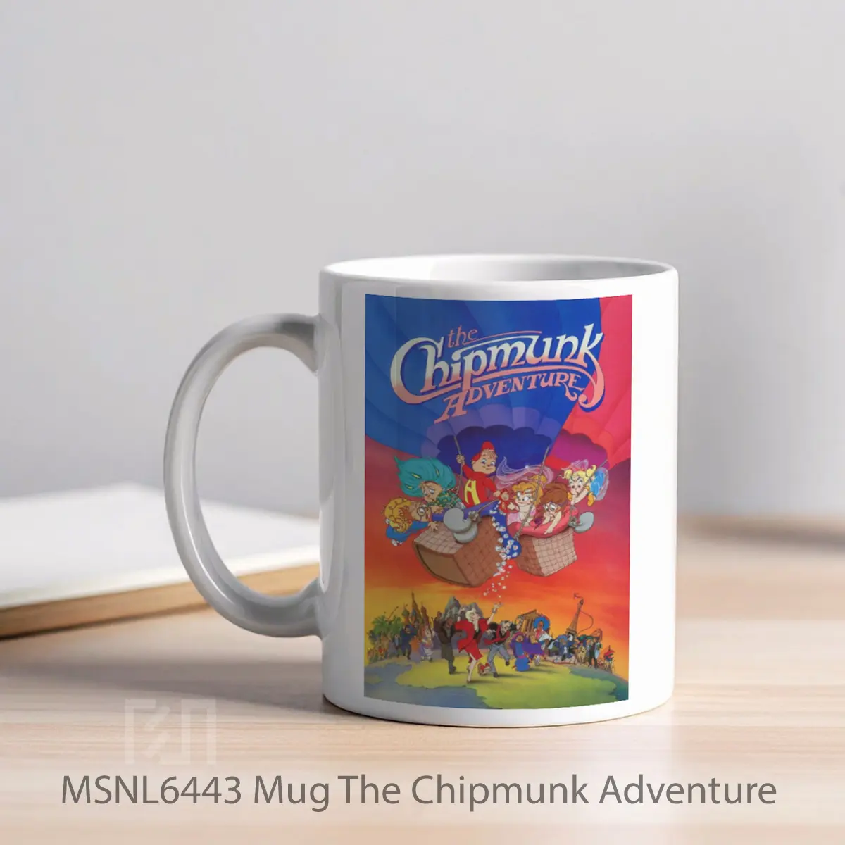 Mug The Chipmunk Adventure Gelas Keramik Tema Film MSNL6443 - Tampak Kiri