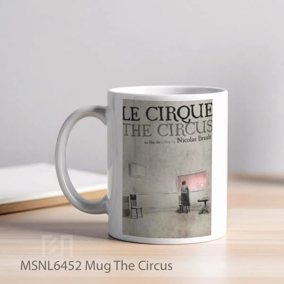 Mug The Circus Gelas Keramik Tema Film MSNL6452 - Tampak Kiri