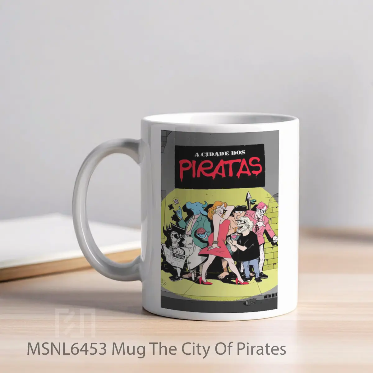 Mug The City Of Pirates Gelas Keramik Tema Film MSNL6453 - Tampak Kiri