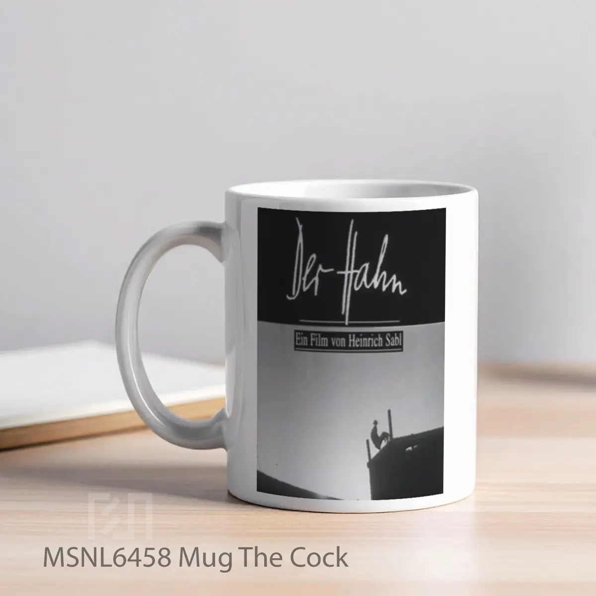 Mug The Cock Gelas Keramik Tema Film MSNL6458 - Tampak Kiri